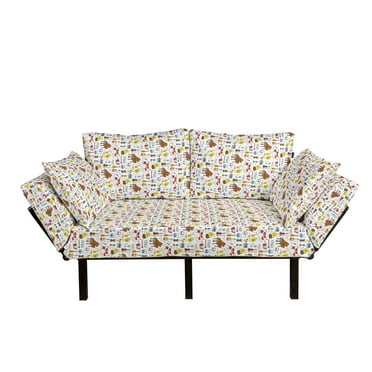 Funky and Hippie Composition with Abstract Folkloric Elements Multicolor Daybed with Metal Frame Upholstered Sofa for Living Dorm Ambesonne Psychedelic Futon Couch Loveseat Funky and Hippie Composition with Abstract Folkloric Elements Multicolor Daybed with Metal Frame Upholstered Sofa for Living Dorm Ambesonne Psychedelic Futon Couch Loveseat